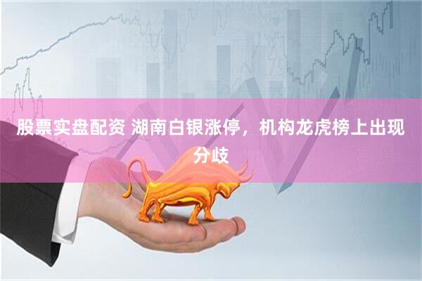 股票实盘配资 湖南白银涨停，机构龙虎榜上出现分歧