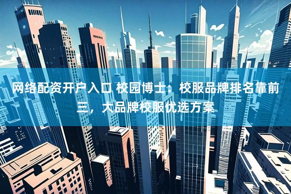 网络配资开户入口 校园博士：校服品牌排名靠前三，大品牌校服优选方案