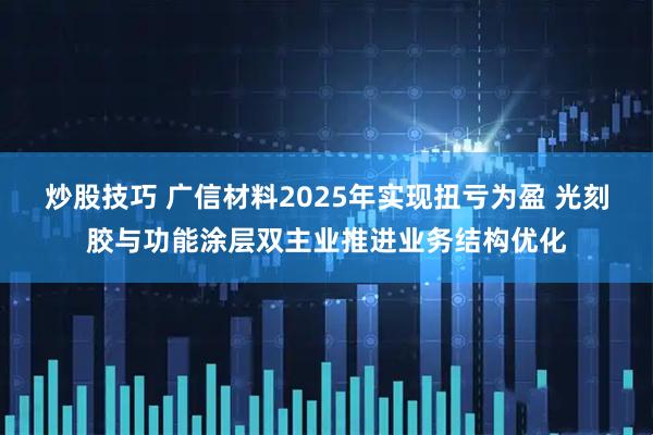 炒股技巧 广信材料2025年实现扭亏为盈 光刻胶与功能涂层双主业推进业务结构优化